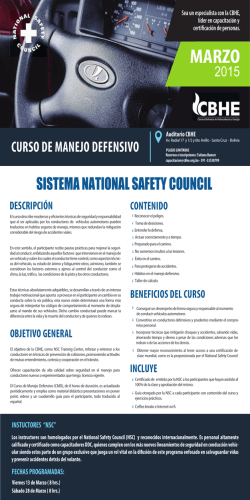 Manejo Defensivo Sistema NSC
