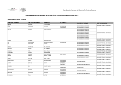 Coordinaci&oacute;n Nacional del Servicio Profesional Docente