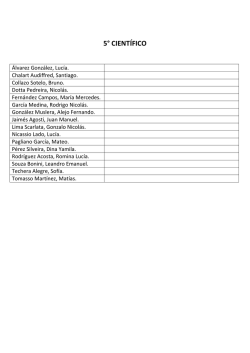 Listas 5to 2015