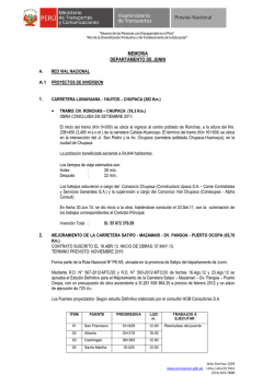 Junin - provias nacional