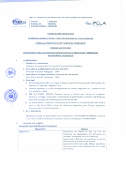 convocatoria cas n 22 - pela 2015-formador