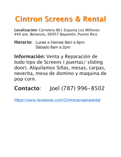 Cintron Screens & Rental Localizaci&oacute;n
