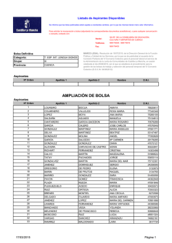Bolsa de Cuenca - Junta de Comunidades de Castilla