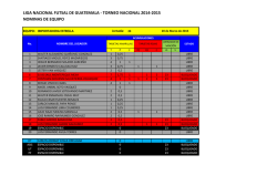 Importadora Estrella - Liga de Futsal de Guatemala
