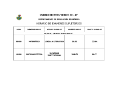 8VO - Unidad Educativa Heroes del 41