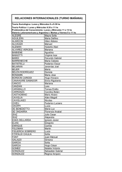 RRII TURNO MA&Ntilde;ANA - Facultad de Ciencia Pol&iacute;tica y Relaciones