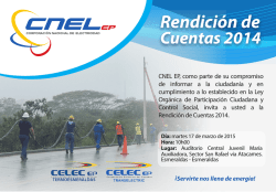 Invitaci&oacute;n Unidad de Negocios Esmeraldas