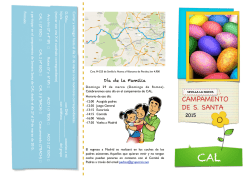 Tr&iacute;ptico Campamento Semana Santa