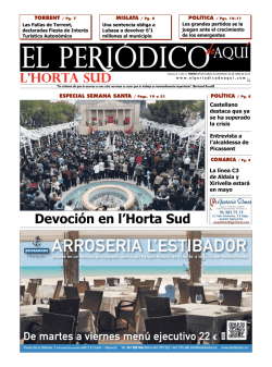 Devoci&oacute;n en l`Horta Sud