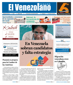 Edici&oacute;n 244 - El Venezolano de Panam&aacute;
