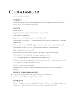 C&Eacute;LULA FAMILIAR - Pastor Tony Hancock