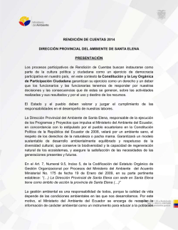 Santa Elena - Ministerio del Ambiente