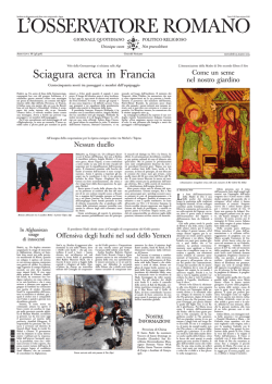 L`OSSERVATORE ROMANO