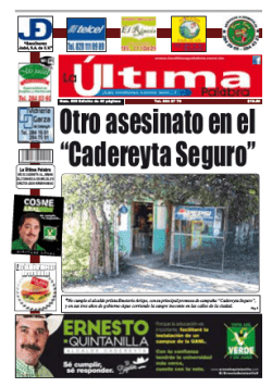 Otro asesinato en el &ldquo;Cadereyta Seguro&rdquo;