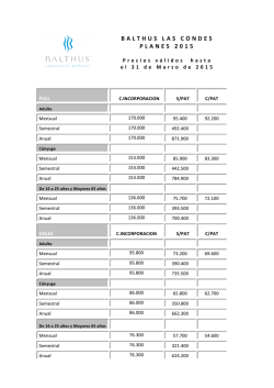 BALTHUS LAS CONDES PLANES 2015