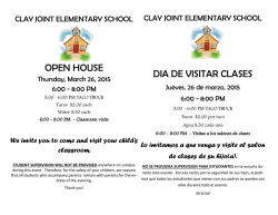 OPEN HOUSE DIA DE VISITAR CLASES