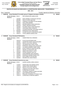GRUPOS ESTUDIANTILES DEDICADOS A LA INVESTIGACI&Oacute;N