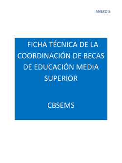 Ficha Modalidades de Becas - Becas Media Superior