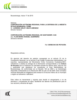 Derecho Petici&oacute;n CDMB CAS &iacute;ndice escasez