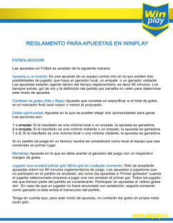 REGLAMENTO PARA APUESTAS EN WINPLAY