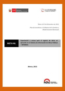 META46: - Ministerio de Econom&iacute;a y Finanzas