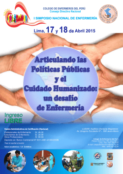 Pol&iacute;ticas P&uacute;blicas y el Cuidado Humanizado