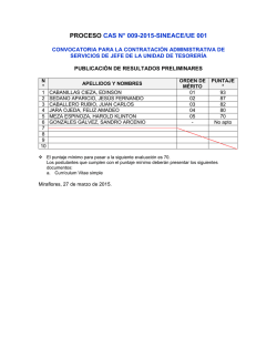 resultados preliminares