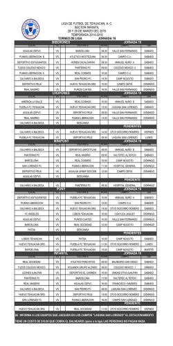 LIGA 19.xlsx - liga de futbol de tehuacan ac