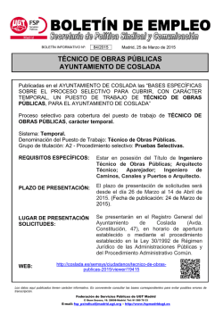 T&Eacute;CNICO DE OBRAS P&Uacute;BLICAS