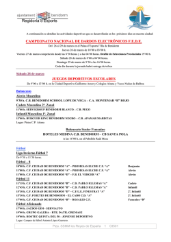 PROGRAMACION 28 y 29 de marzo