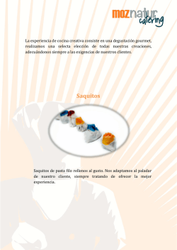 Saquitos - Catering Moznatur