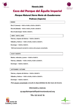 Casa del Parque del &Aacute;guila Imperial