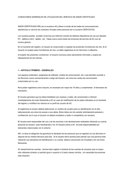 Terminos y condiciones