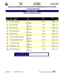 Dia 3 Campeonato Nacional juvenil de Pista 2015
