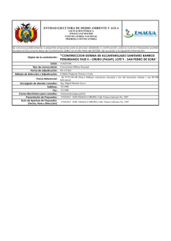 ENTIDAD EJECUTORA DE MEDIO AMBIENTE Y AGUA