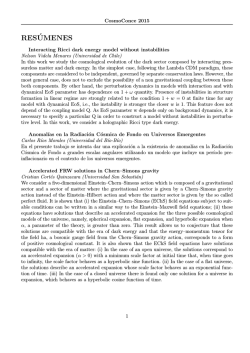 Resumenes cosmoconce