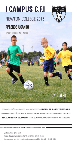 I Campus de F&uacute;tbol - Laude Newton College