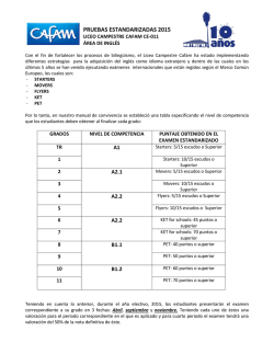 PRUEBAS ESTANDARIZADAS 2015 - Portal Liceo Campestre Cafam