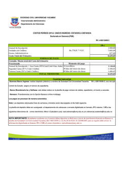 3. Costos Nuevo Ingreso Estudios a Distancia 2015-02