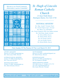 Bulletin - St. Hugh of Lincoln