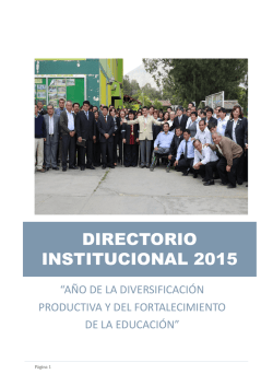 Directorio Institucional - Gobierno Regional de Hu&aacute;nuco