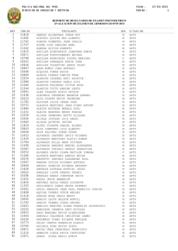 resultados examen psicometrico