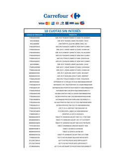 18 CUOTAS SIN INTER&Eacute;S