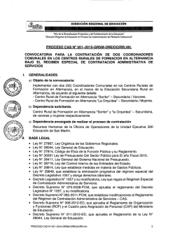 PROCESO CAS N&ordm; 001-2015-GRSM-DRE-OO