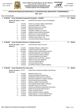 GRUPOS ESTUDIANTILES DEDICADOS A LA INVESTIGACI&Oacute;N
