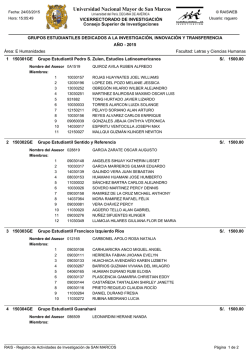 GRUPOS ESTUDIANTILES DEDICADOS A LA INVESTIGACI&Oacute;N