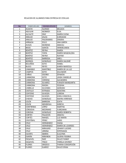 anexo: lista de alumnos para entrega de t&iacute;tulos y c&eacute;dulas
