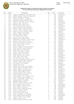 resultados examen aptitud academica