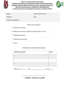 M&eacute;xico, DF a ______ de de 2012. DR. JUAN SILVESTRE