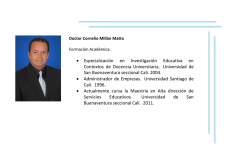 &bull; Especializaci&oacute;n en Investigaci&oacute;n Educativa en Contextos de